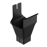SR STAL2 - Odpływ podwieszany [Stal] 125mm/80x80mm