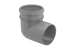 SR KAN - Kolano kanalizacyjne [PP] 110mm/88° - j.popiel (RAL7038)