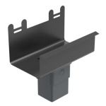 SR BEZOKAPOWY - Odpływ bezokapowy klejony (z mufą uszczelkową) [Stal] 125mm/70x80mm
