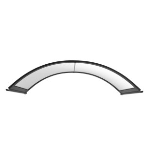 DASZEK nad drzwi - ŁUKOWY 1580X750X380 ANTRACYT RAL7016