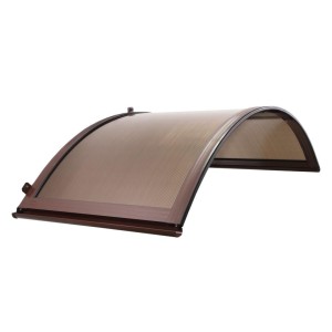 DASZEK nad drzwi - ŁUKOWY 1580X750X380 BRĄZ