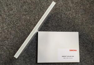 płyta COPLAST AS-X Simona koekstrudowana 1500x3050/mm kolor BIAŁY  rdzeń spieniony szary - 1 szt.