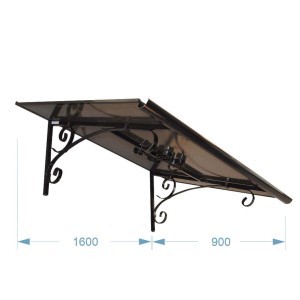 DASZEK nad drzwi - RETRO PŁASKI 1600X900 czarny