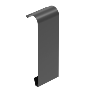 GK 125mm Łącznik zewnętrzny do maskownicy doczołowej grafit