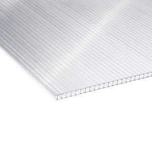 Płyta poliwęglanowa komorowa przezroczysta 4 mm – UV, wymiar - 2,10x6,0m
