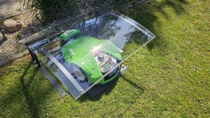 Daszek garaż z poliwęglanu do robota koszącego 101 × 97 cm  UV  Białystok