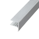 Profil aluminiowy zamykający F do płyty poliwęglanowej 6 mm - 630 cm 